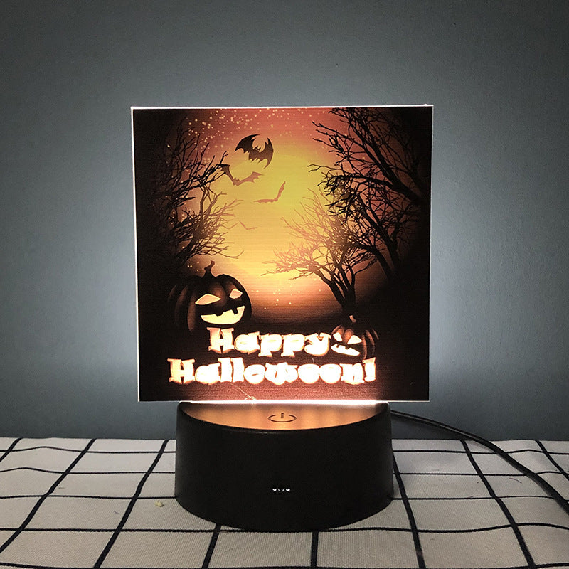 Halloween pumpkin bat pattern