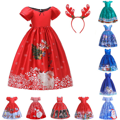 Children's Christmas princess dress