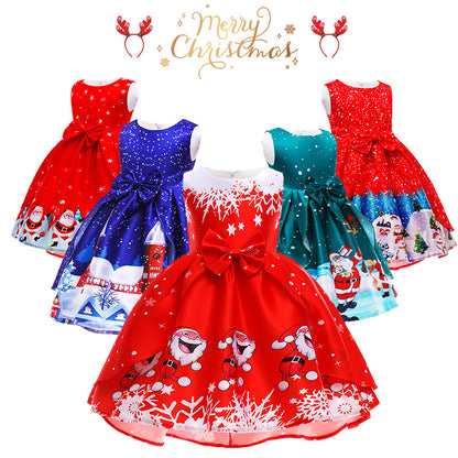 Children's Christmas princess dress