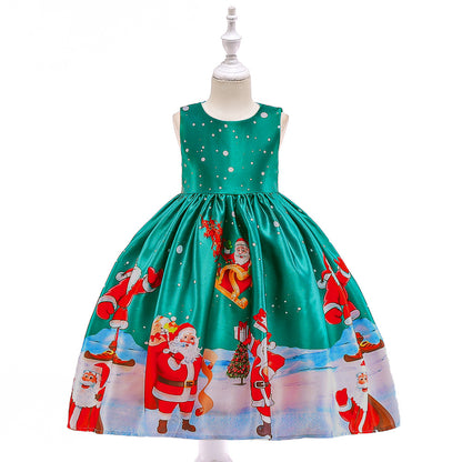 Children's Christmas princess dress