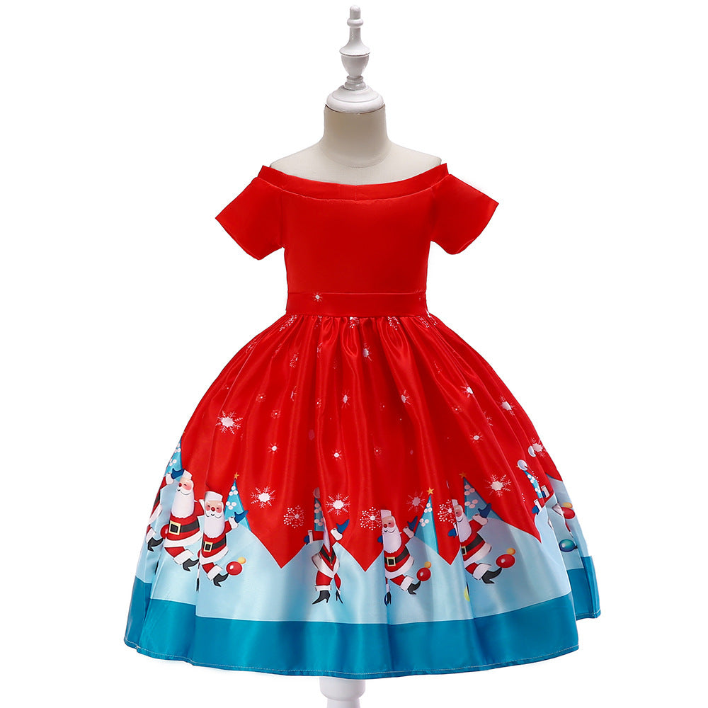 Children's Christmas princess dress