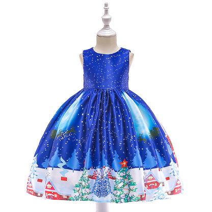 Children's Christmas princess dress