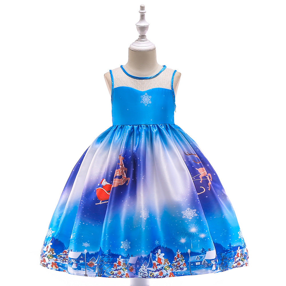 Children's Christmas princess dress