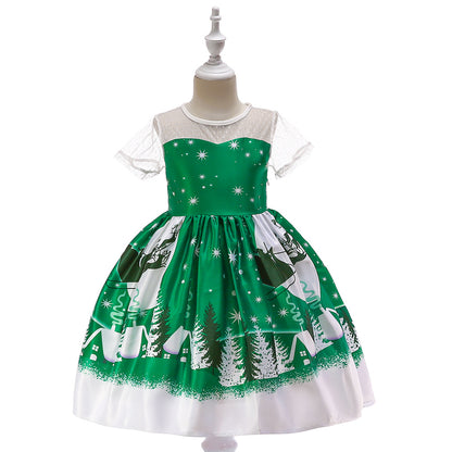 Children's Christmas princess dress