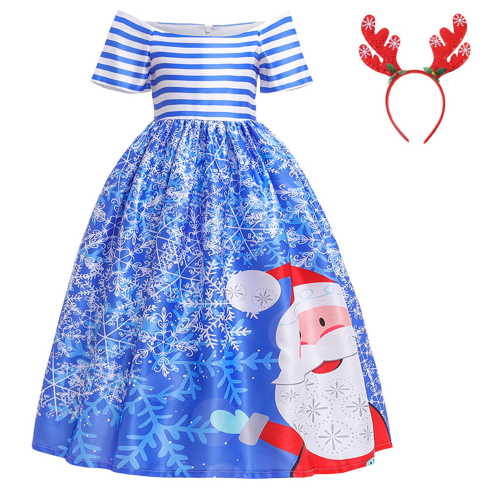 Children's Christmas princess dress