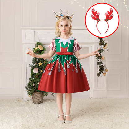 Children's Christmas princess dress