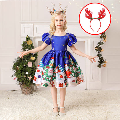 Children's Christmas princess dress