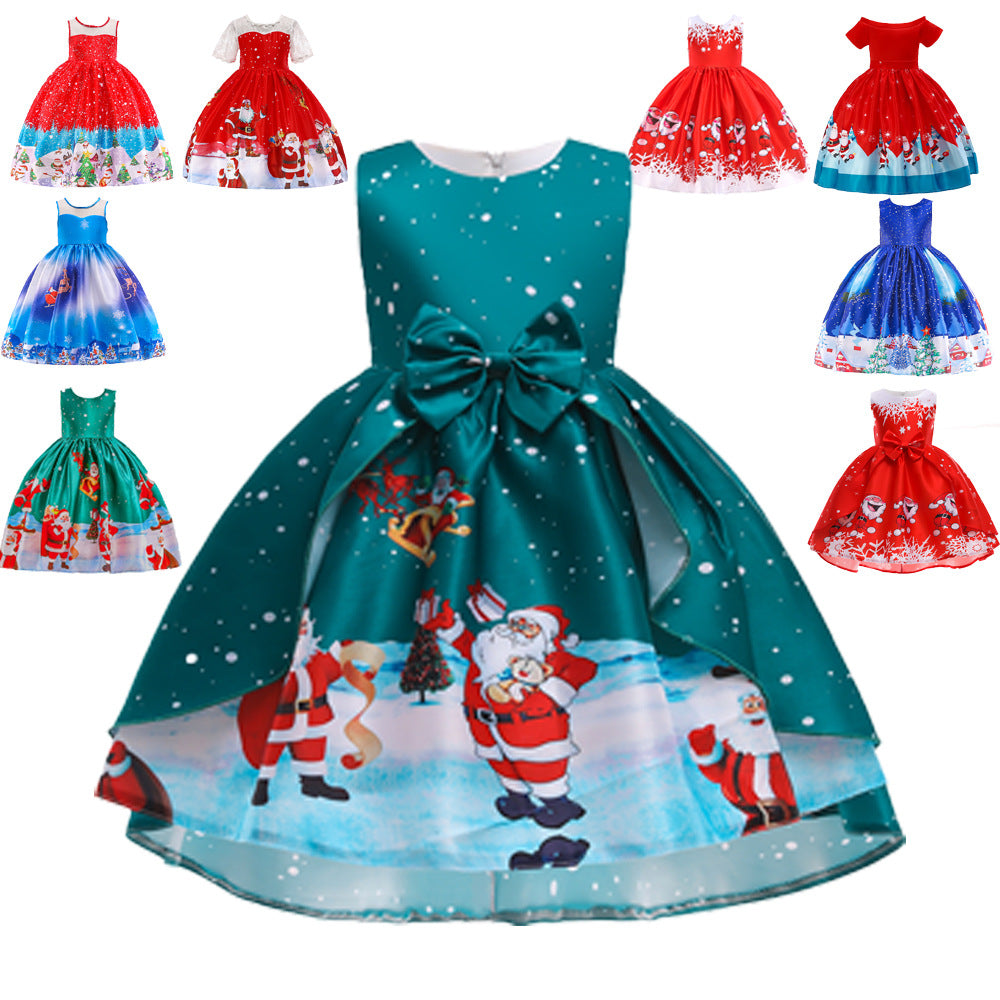 Children's Christmas princess dress