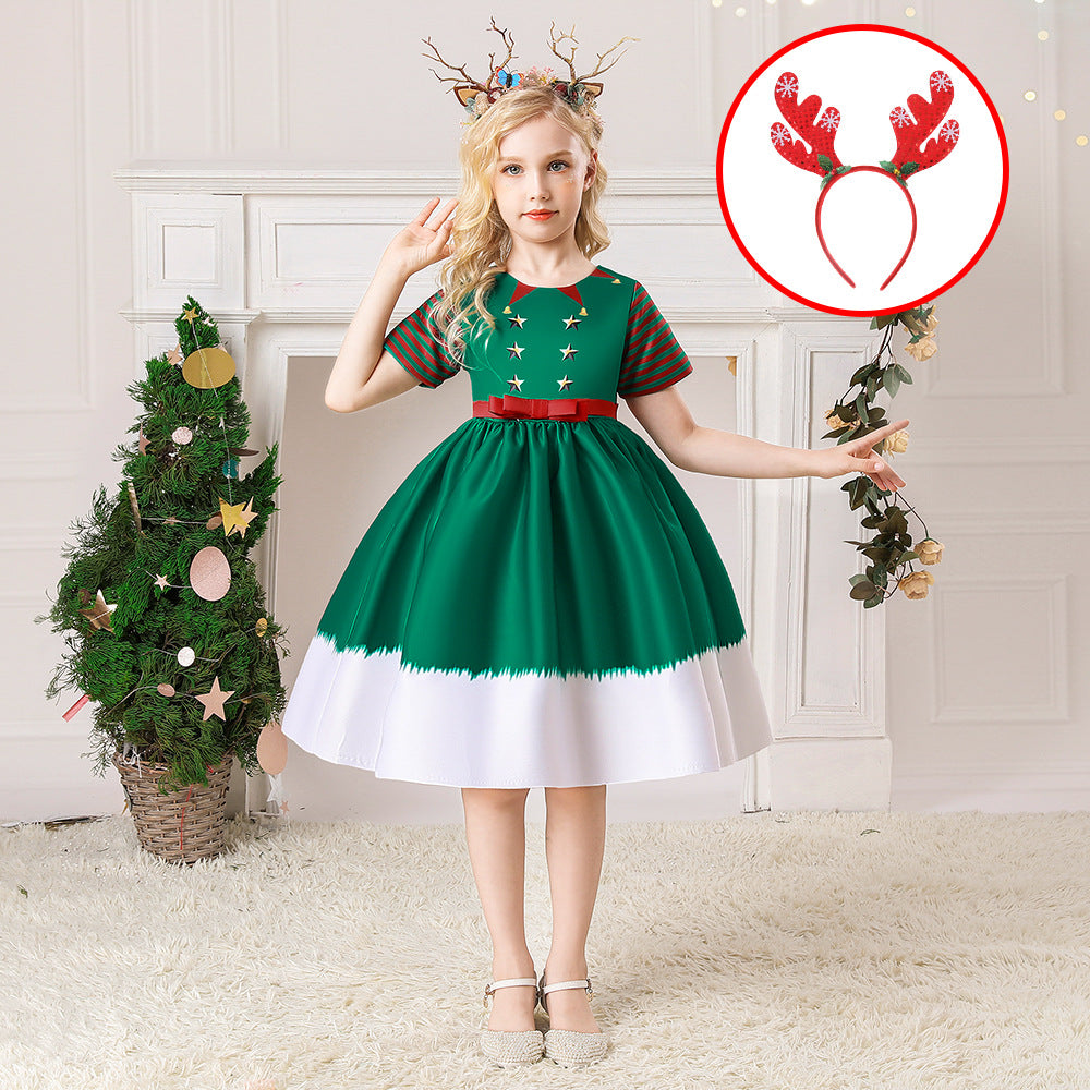 Children's Christmas princess dress