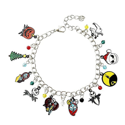 Halloween Combination Bracelet Pumpkin Head Spider Bat Ghost Pendant