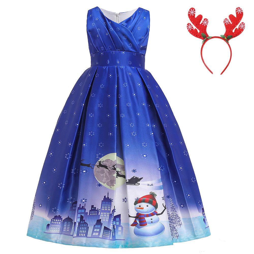 Children's Christmas princess dress