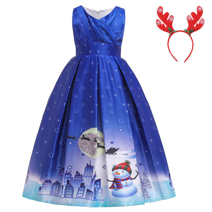 Children's Christmas princess dress