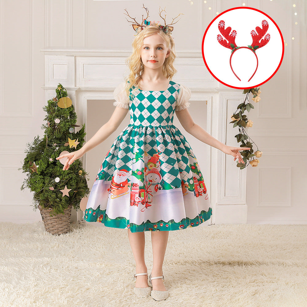 Children's Christmas princess dress