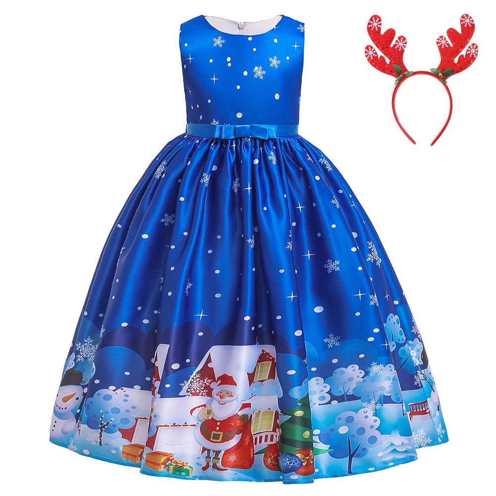 Children's Christmas princess dress