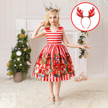 Children's Christmas princess dress