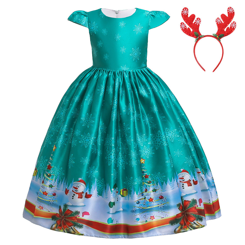 Children's Christmas princess dress