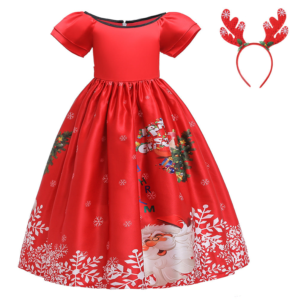 Children's Christmas princess dress