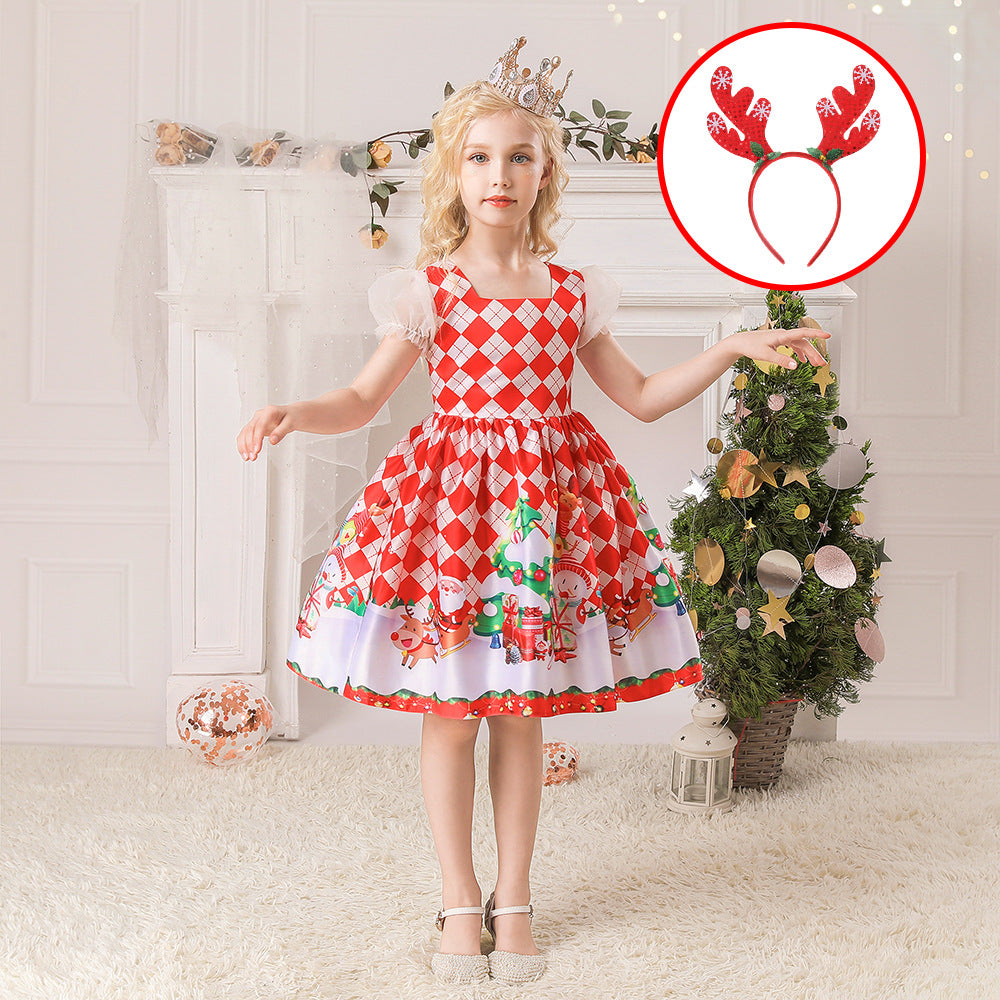 Children's Christmas princess dress