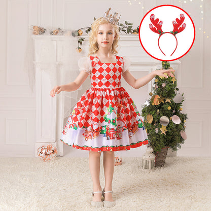 Children's Christmas princess dress