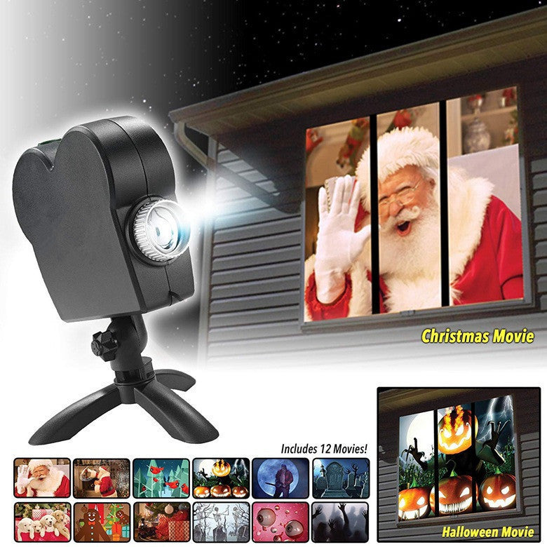 Laser light window projector outdoor window projection light