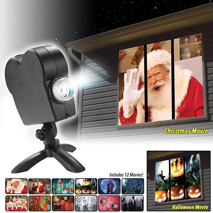 Laser light window projector outdoor window projection light