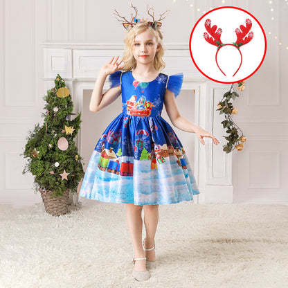 Children's Christmas princess dress