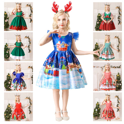 Children's Christmas princess dress