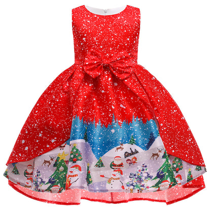 Children's Christmas princess dress