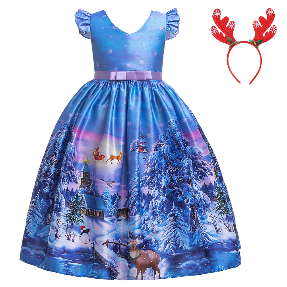 Children's Christmas princess dress